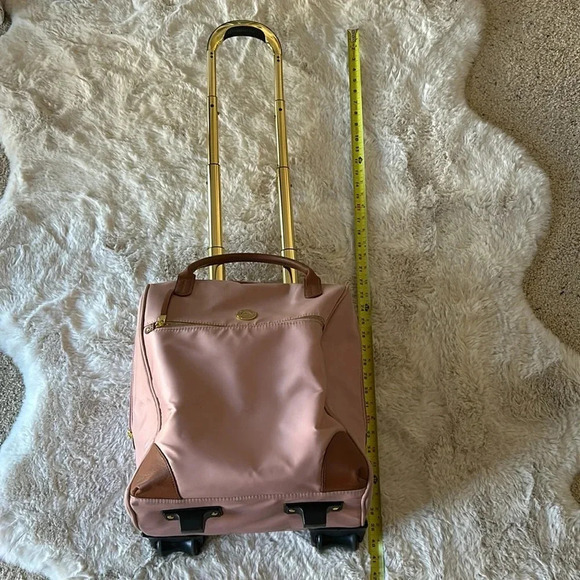 Joy Mangano Pink and Brown Travel Bag - Picture 11 of 15